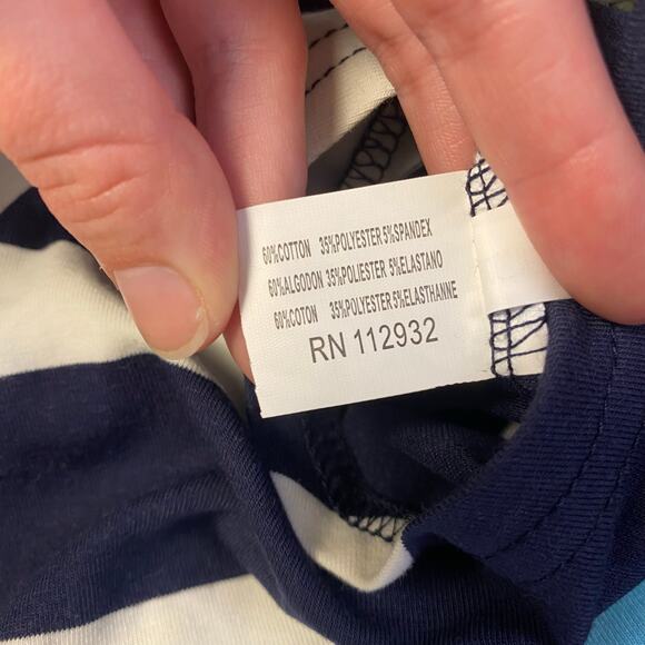 Beach‎ by Exist NWT Blue Striped Anchor Embroidered Shirt Mini Dress Size L - Picture 8 of 9